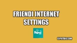 Friendi internet settings for iphone and android