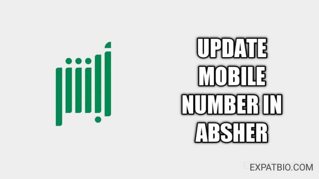 Change Mobile Number In Absher