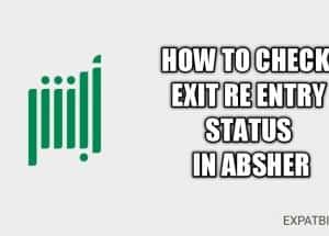 How To Check Exit Re Entry Visa In Absher(2023)